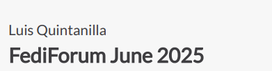 Screenshot of Fediforum ticket showing name and event title