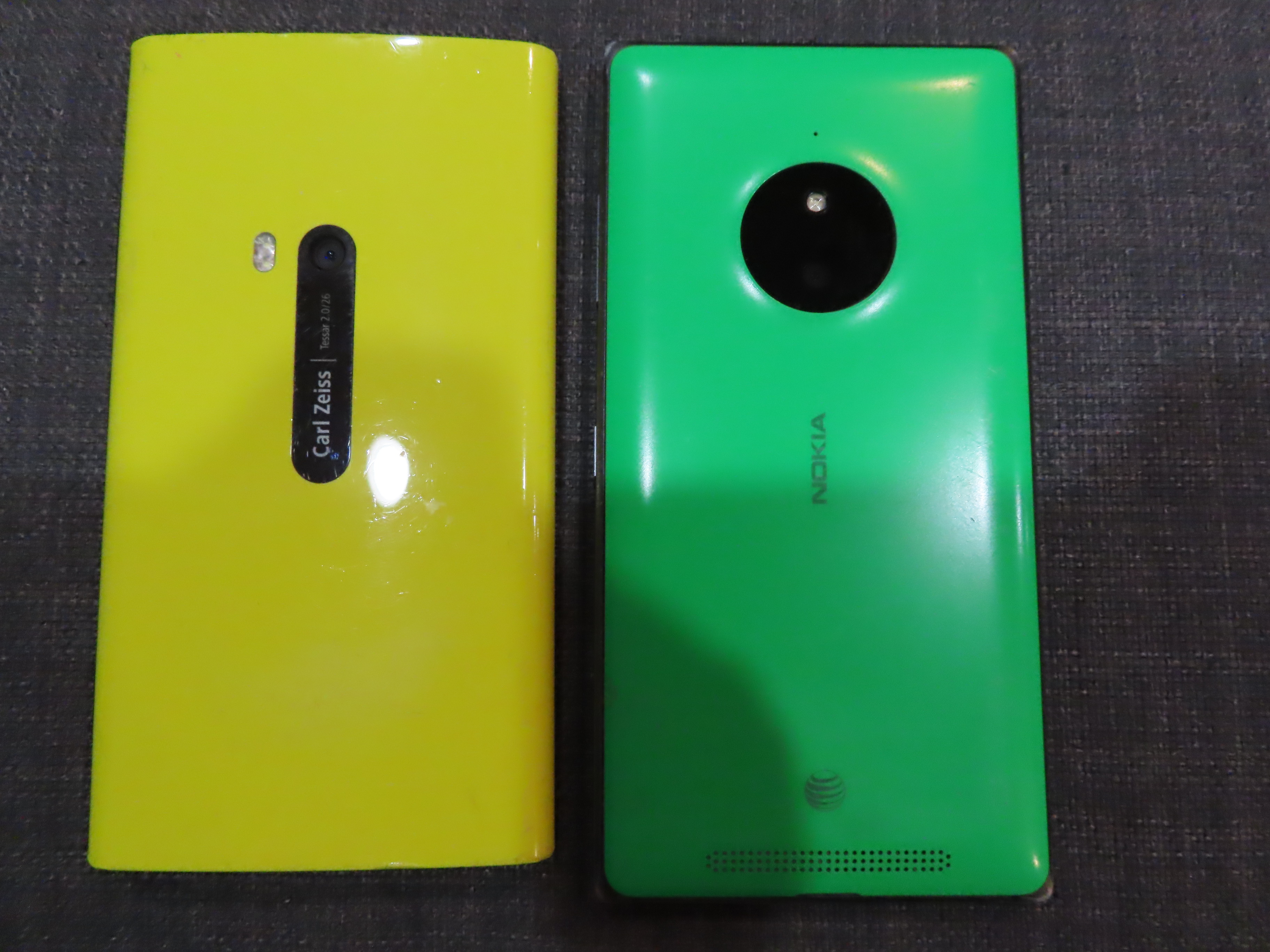 Two Nokia Lumia Windows Phones